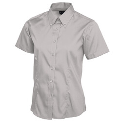 Ladies Pinpoint Oxford Half Sleeve Shirt