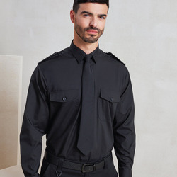 Long sleeve pilot shirt